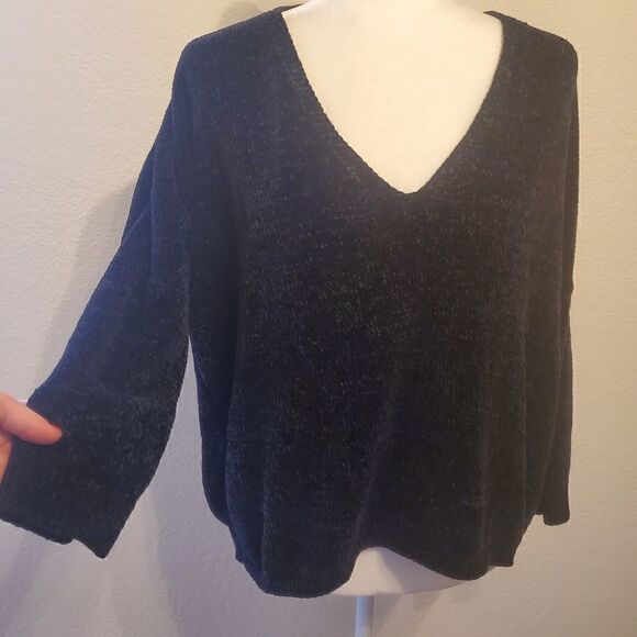 Express Black Chunky Crop Sweater Large - Picture 11 of 11